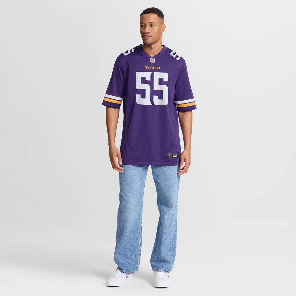 Eric Wilson Minnesota Vikings Game Jersey - Purple