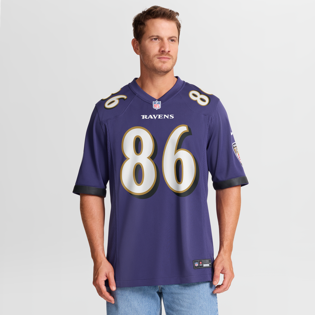 Cornelius Johnson Baltimore Ravens Game Jersey - Purple