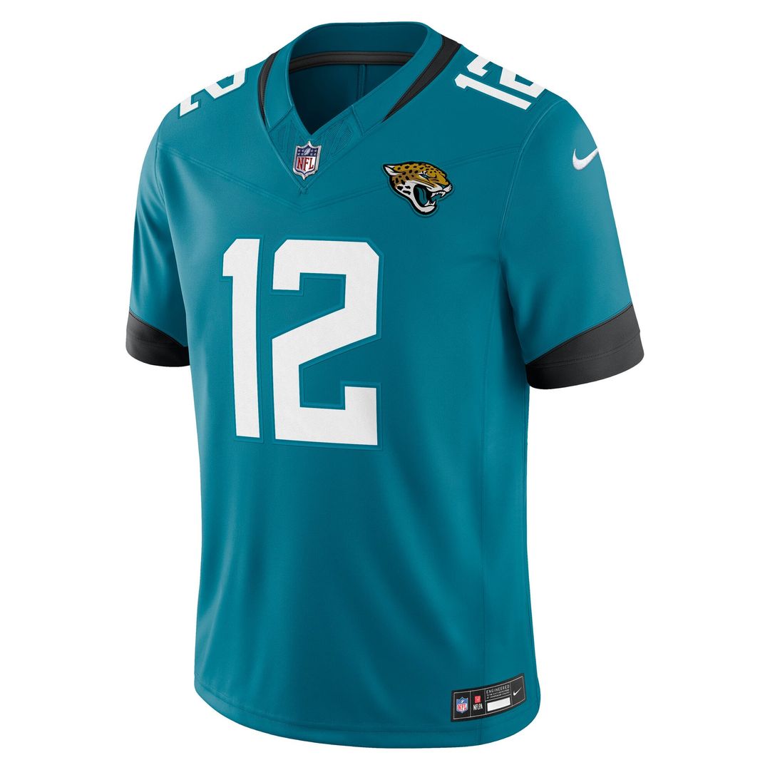 Travis Hunter Jacksonville Jaguars Vapor F.U.S.E. Stitched Limited Jersey - Teal
