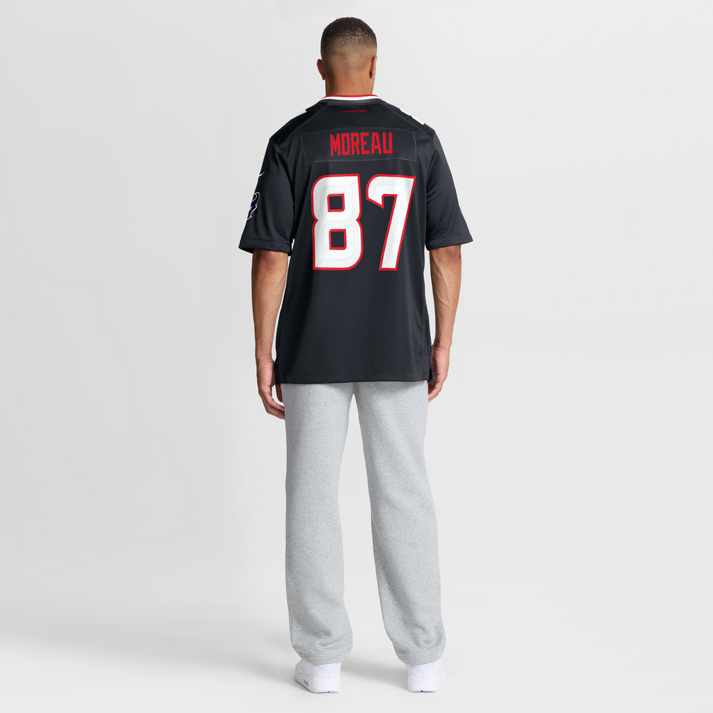 Foster Moreau Houston Texans Game Jersey - Navy