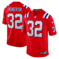 TreVeyon Henderson New England Patriots Alternate Game Jersey - Red