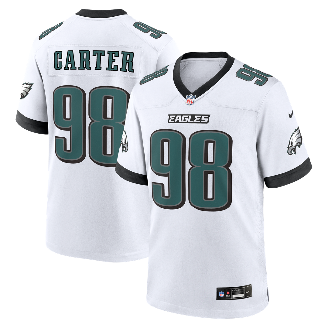 Jalen Carter Philadelphia Eagles Game Jersey - Midnight Green