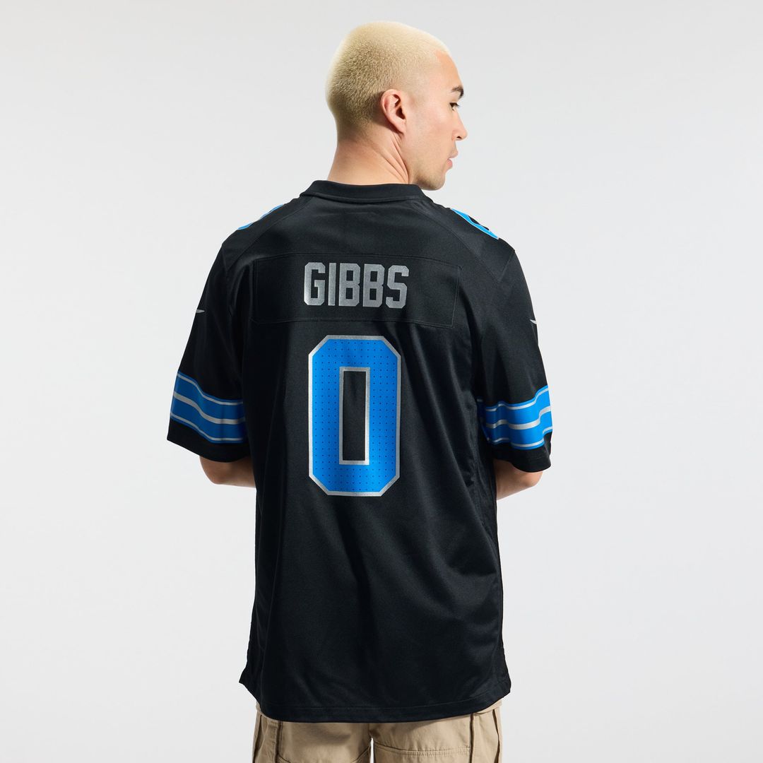Jahmyr Gibbs Detroit Lions 2nd Alternate Game Jersey - Black