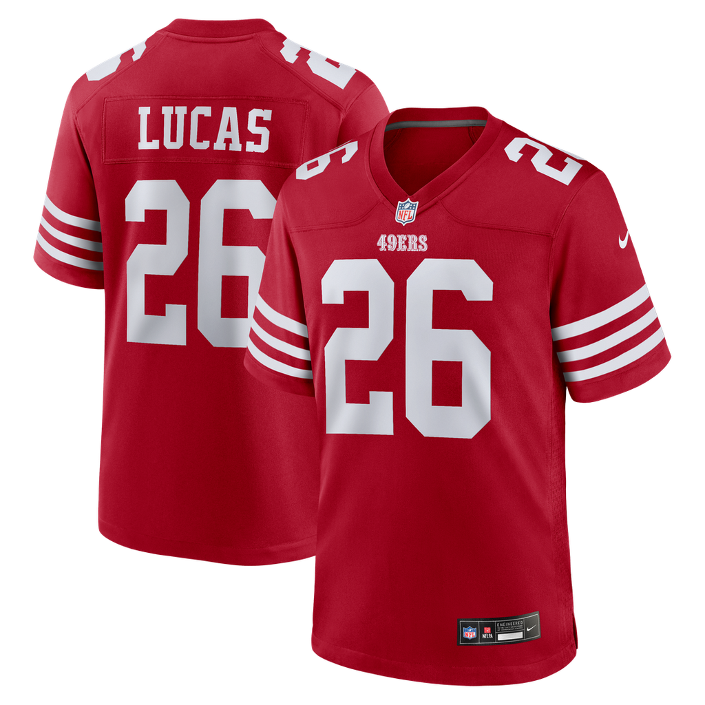 Chase Lucas San Francisco 49ers Game Jersey - Scarlet