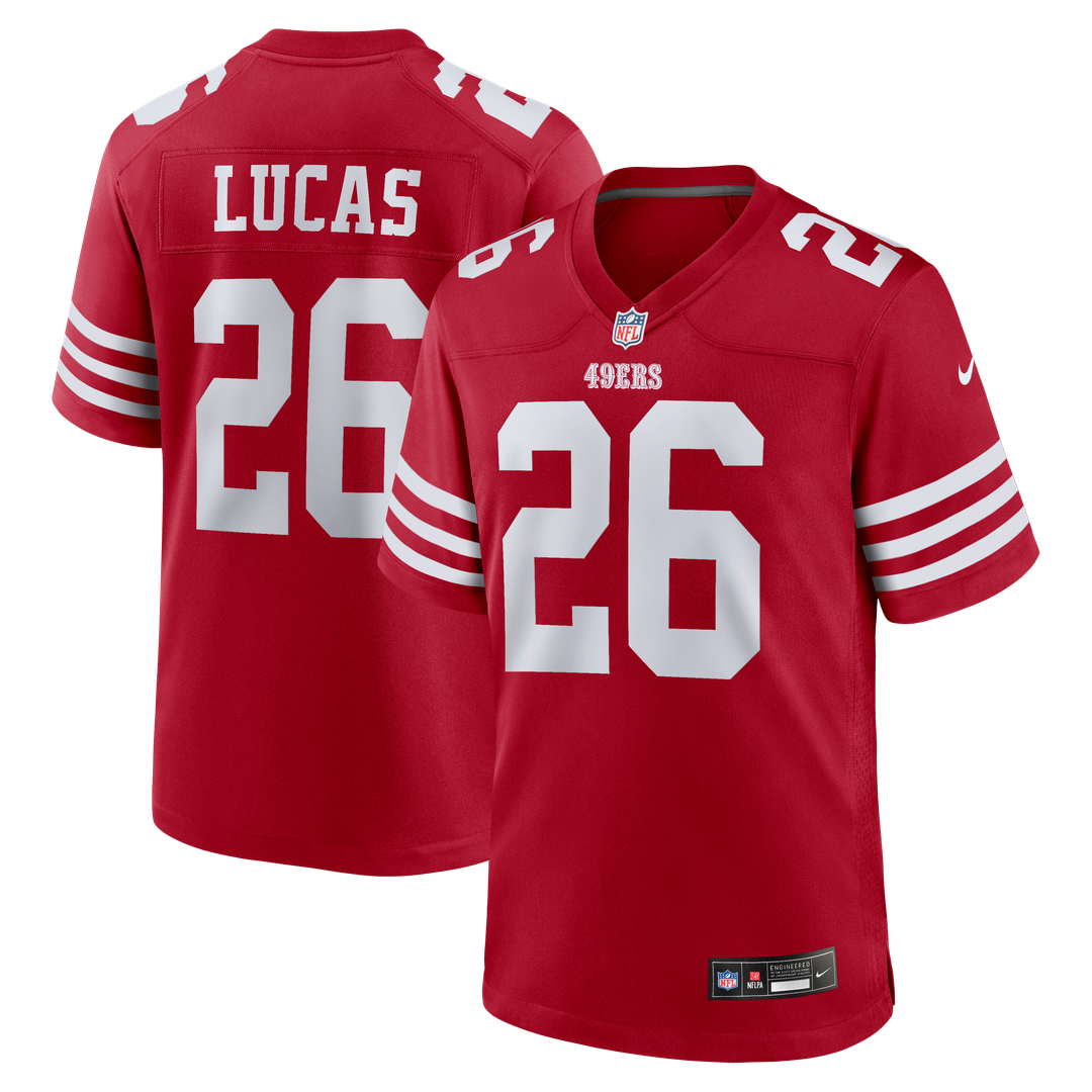 Chase Lucas San Francisco 49ers Game Jersey - Scarlet