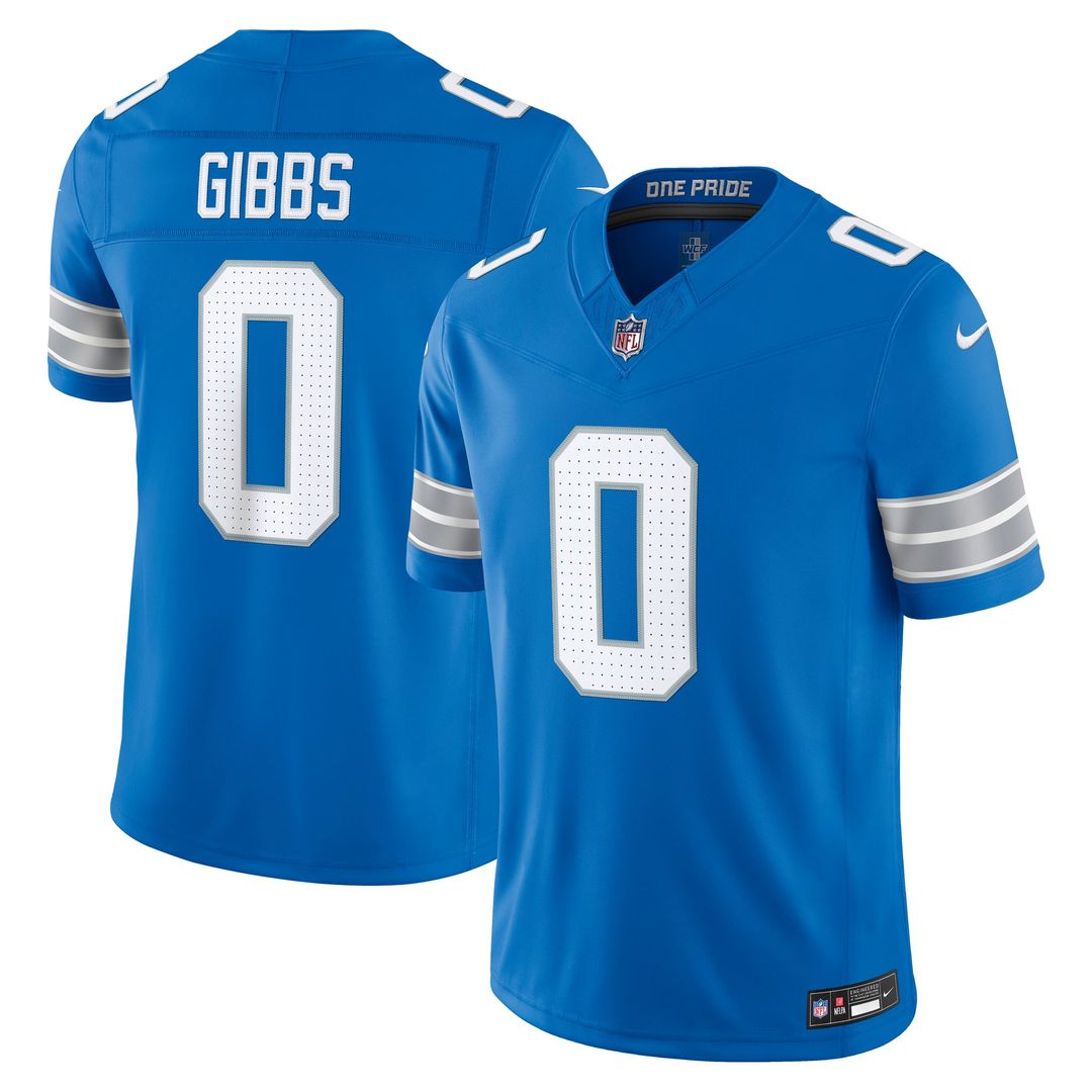 Jahmyr Gibbs Detroit Lions Vapor F.U.S.E. Stitched Limited Jersey - Blue