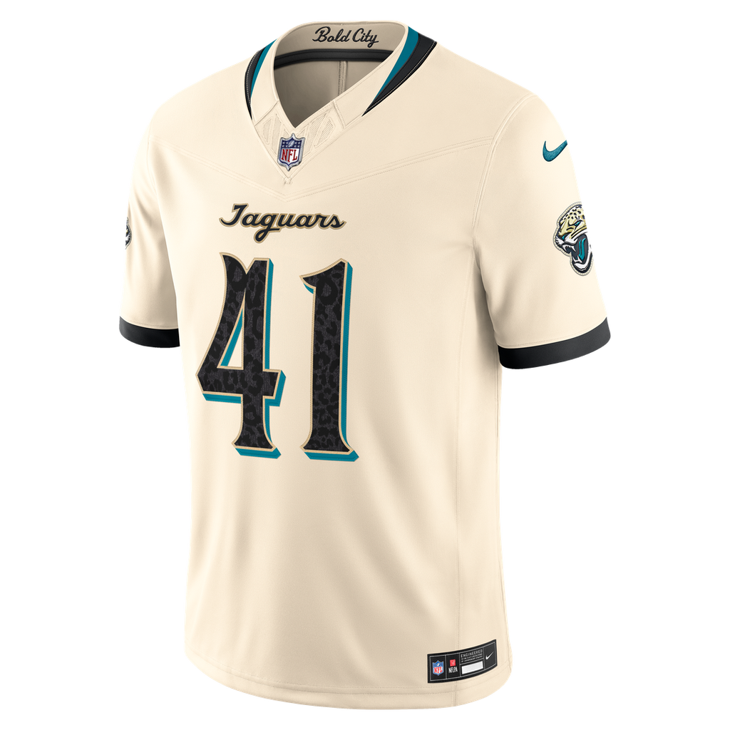 Josh Hines-Allen Jacksonville Jaguars 2026 Rivalries Collection Stitched Limited Jersey - Natural
