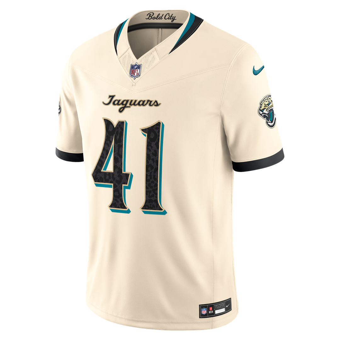 Josh Hines-Allen Jacksonville Jaguars 2026 Rivalries Collection Stitched Limited Jersey - Natural