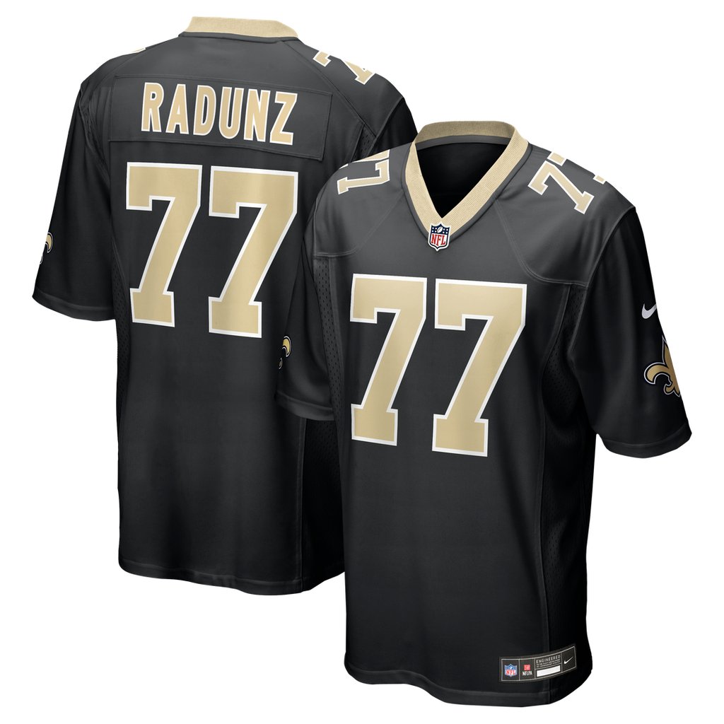 Dillon Radunz New Orleans Saints Game Jersey - Black