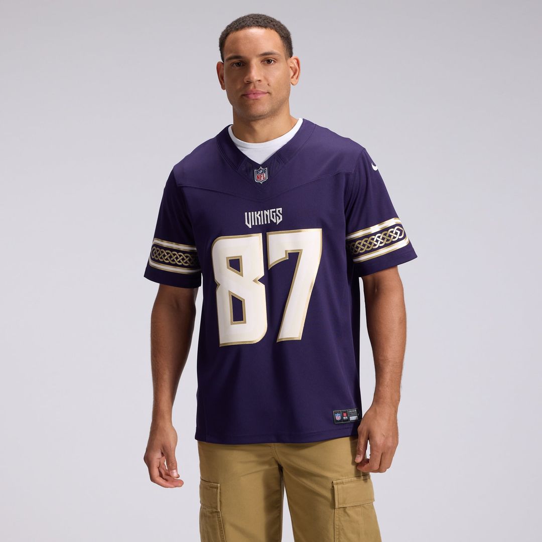 T.J. Hockenson Minnesota Vikings 2026 Rivalries Collection Stitched Limited Jersey - Purple