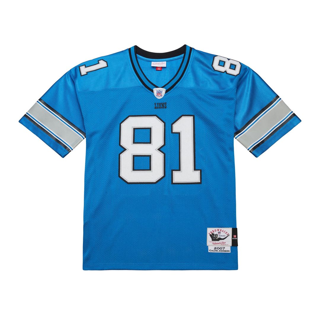 Calvin Johnson Detroit Lions 2007 Authentic Throwback Jersey - Black