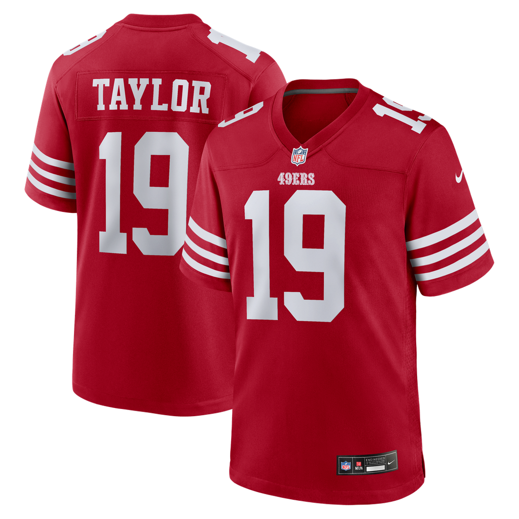 Trent Taylor San Francisco 49ers Game Jersey - Scarlet