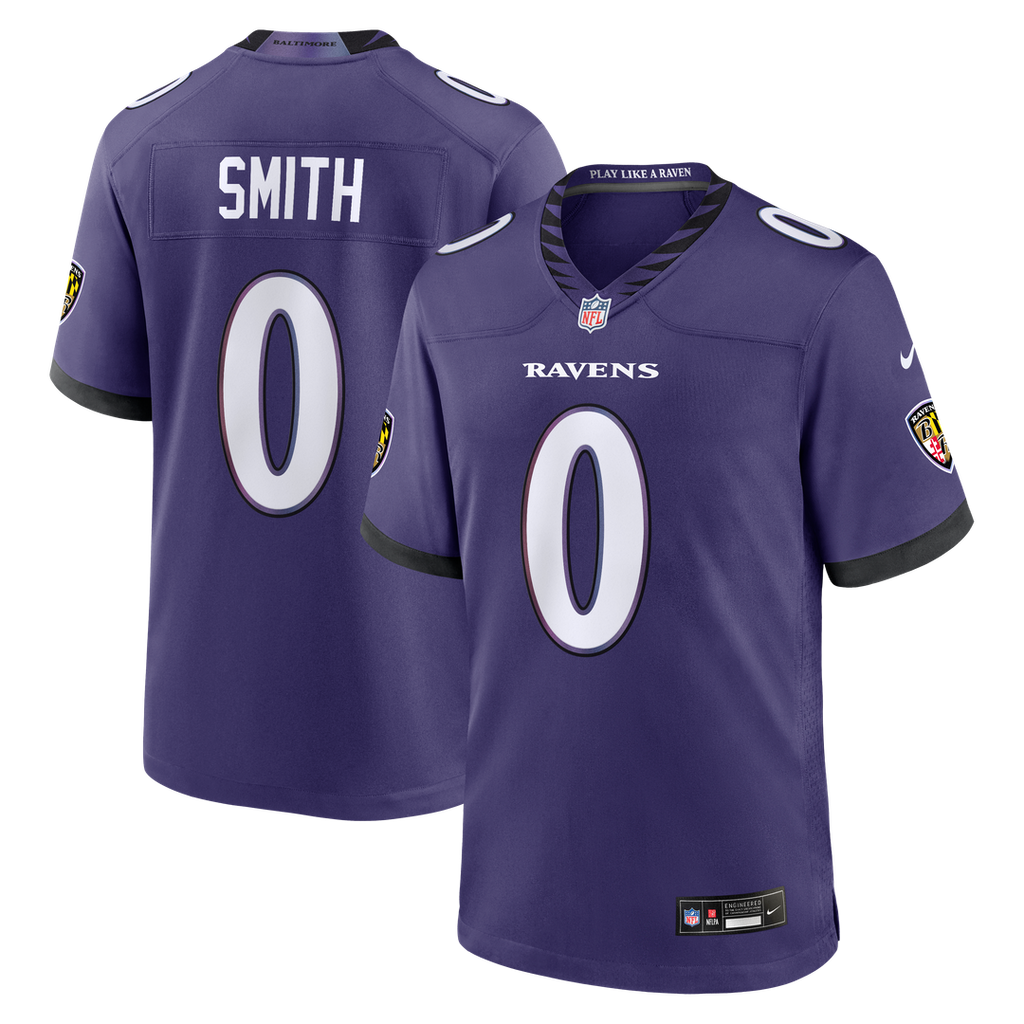 Roquan Smith Baltimore Ravens Game Jersey - Purple