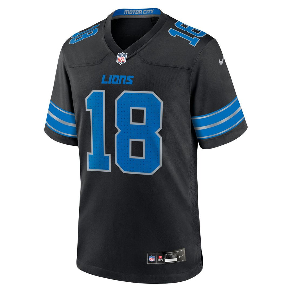 Isaac TeSlaa Detroit Lions Game Jersey - Blue