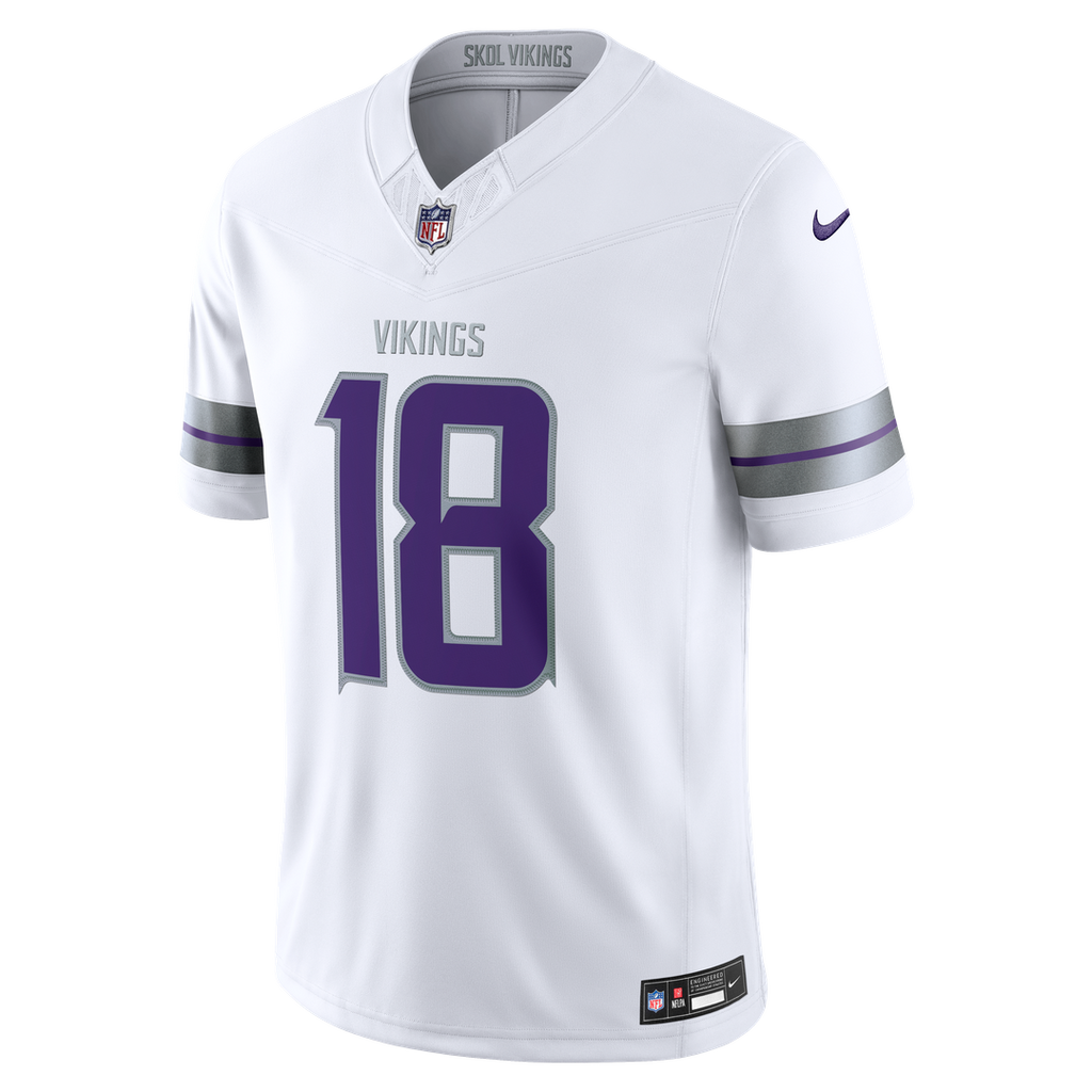 Justin Jefferson Minnesota Vikings Alternate Vapor F.U.S.E. Stitched Limited Jersey - White