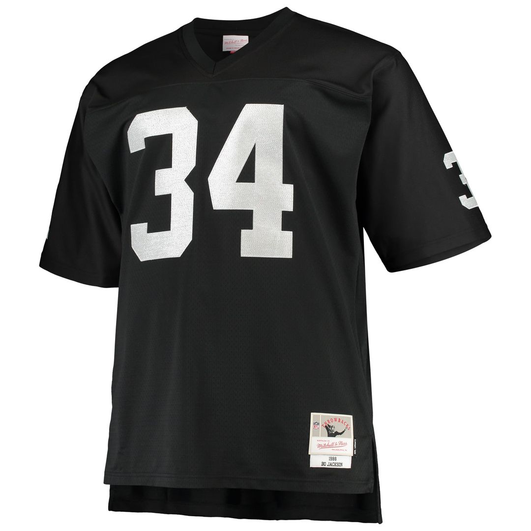 Bo Jackson Las Vegas Raiders Big & Tall 1988 Replica Jersey - Black