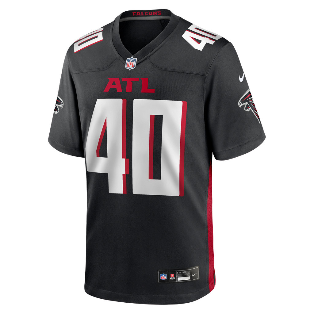 JD Bertrand Atlanta Falcons Game Jersey - Black