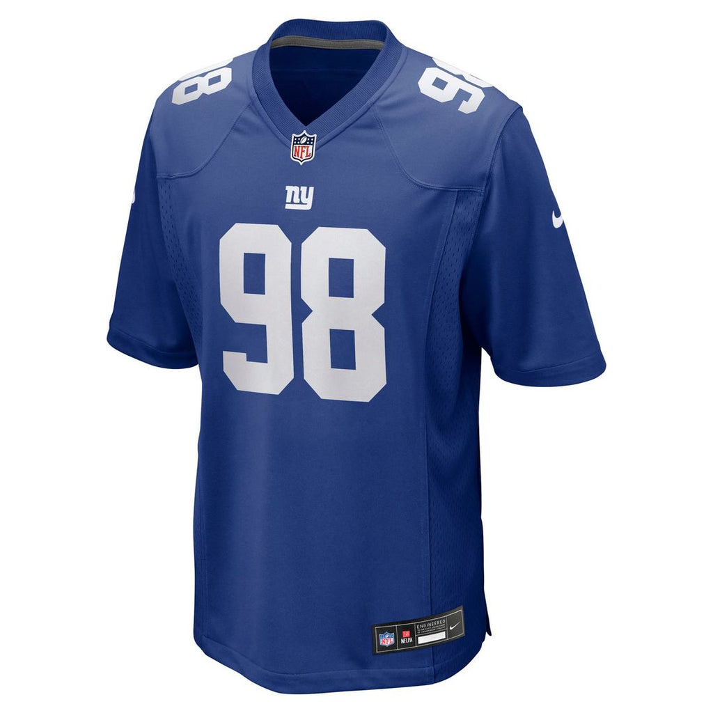D.J. Reader New York Giants Game Jersey - Royal Blue