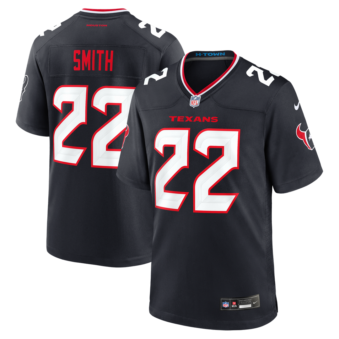 Jaylin Smith Houston Texans Game Jersey - Navy