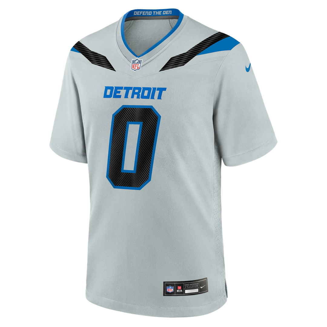 Jahmyr Gibbs Detroit Lions 2026 Rivalries Collection Game Jersey - Silver