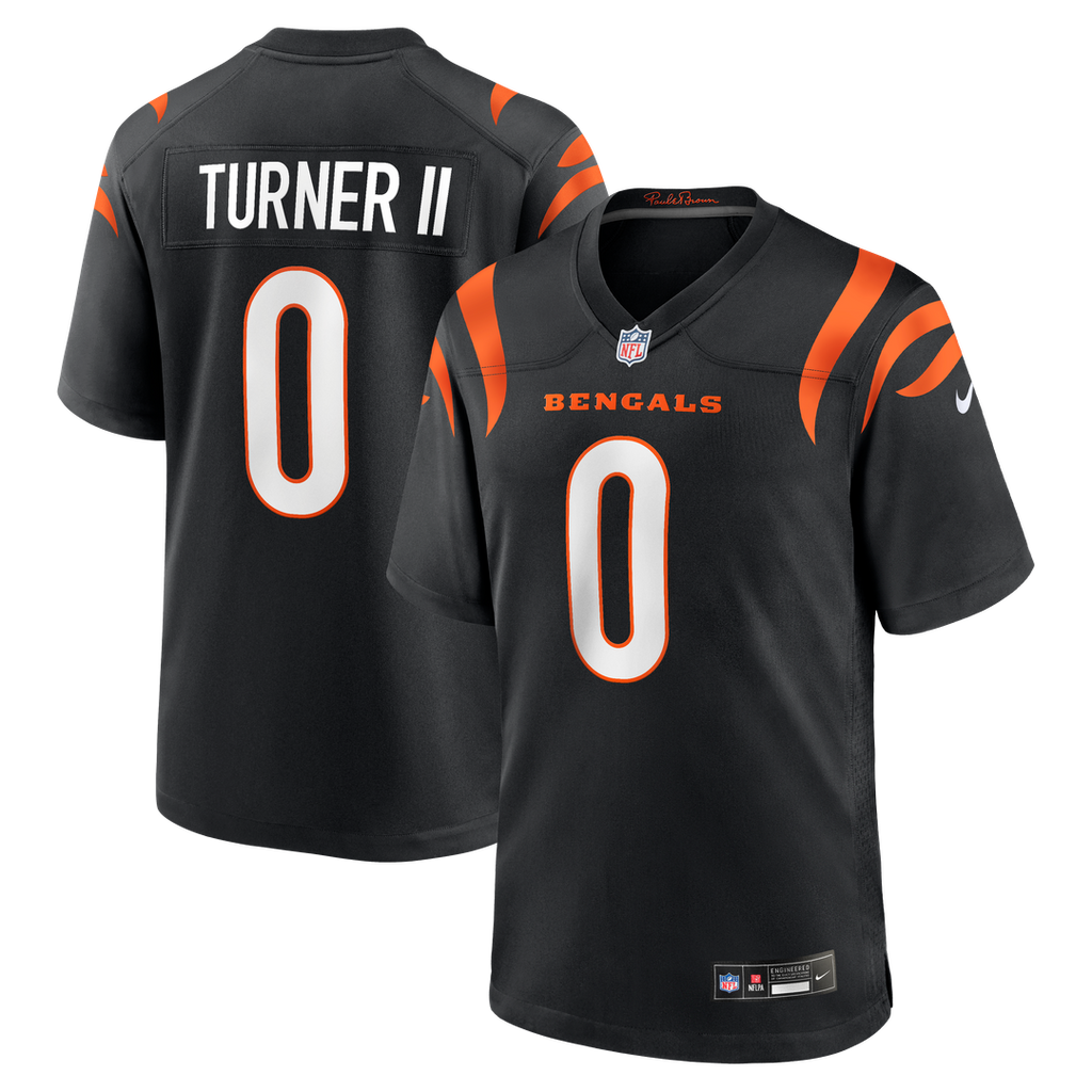 DJ Turner II Cincinnati Bengals Game Jersey - Black