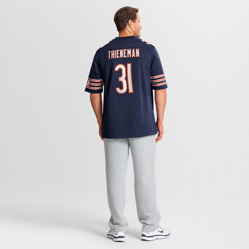 Dillon Thieneman Chicago Bears Game Jersey - Navy