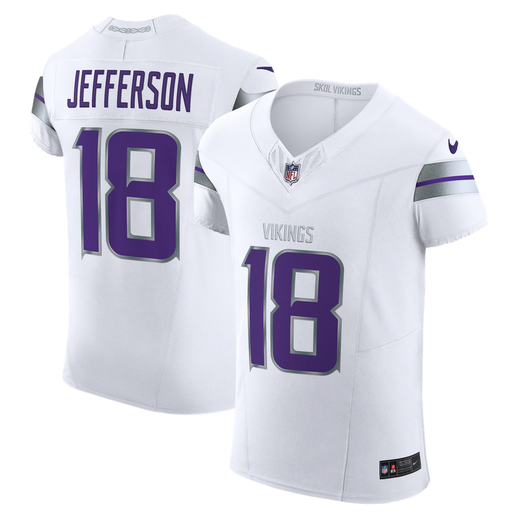 Justin Jefferson Minnesota Vikings Alternate Vapor F.U.S.E. Elite Jersey - White