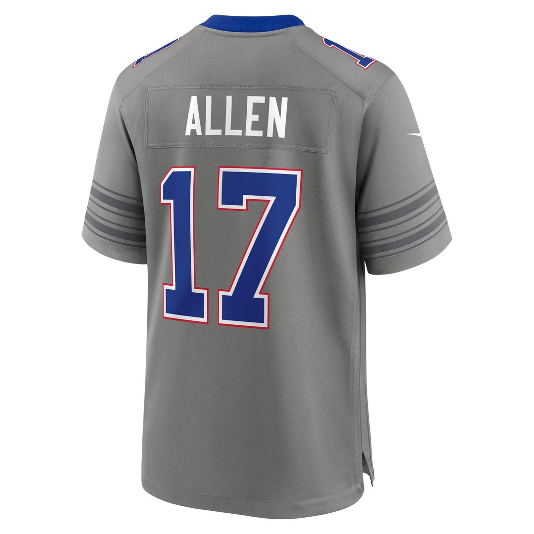 Josh Allen Buffalo Bills Nickel City Game Jersey - Gray