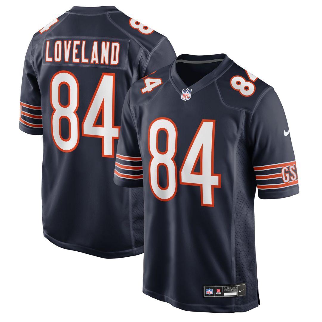 Colston Loveland Chicago Bears Game Jersey - Navy