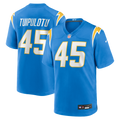 Tuli Tuipulotu Los Angeles Chargers Game Jersey - Powder Blue