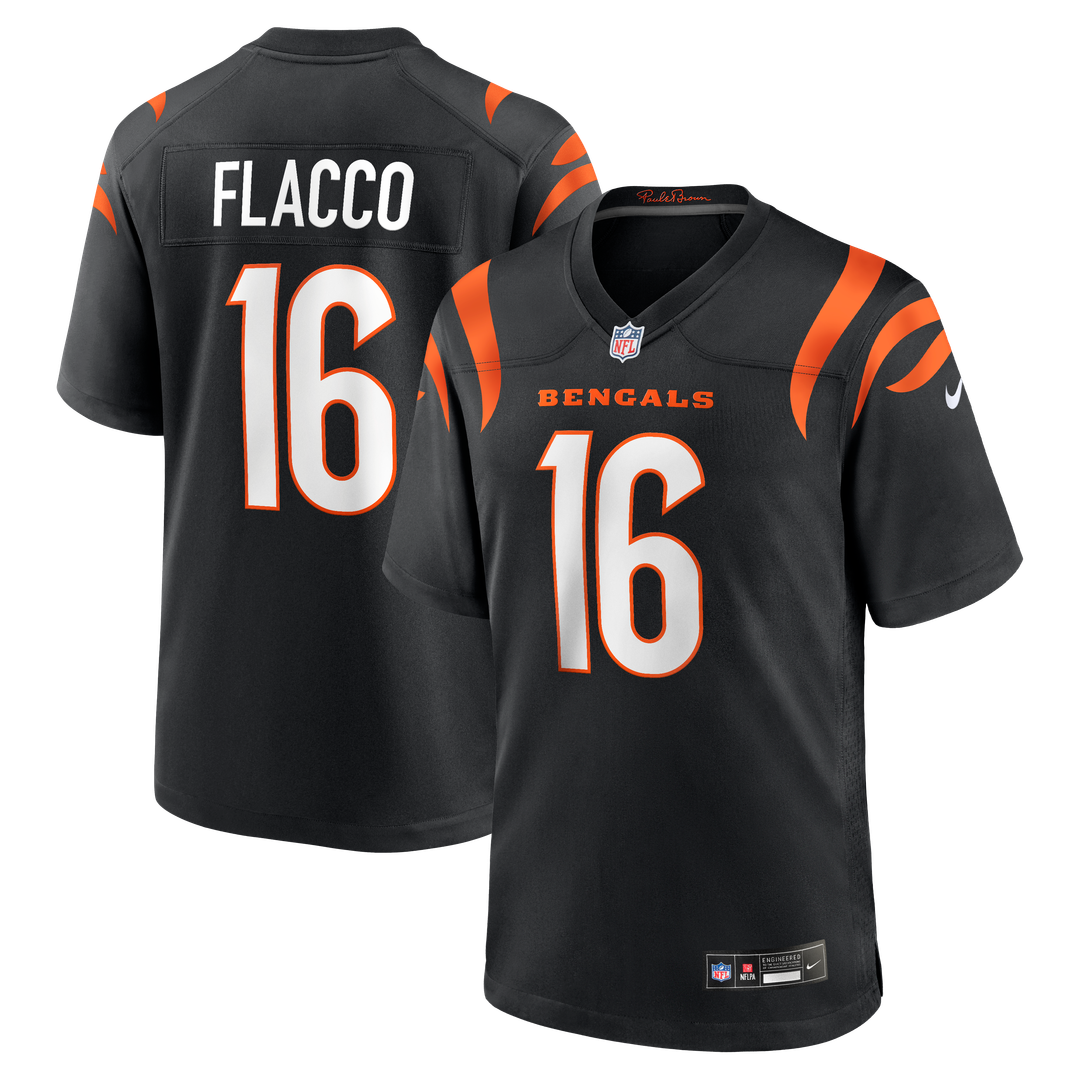 Joe Flacco Cincinnati Bengals Game Jersey - Black