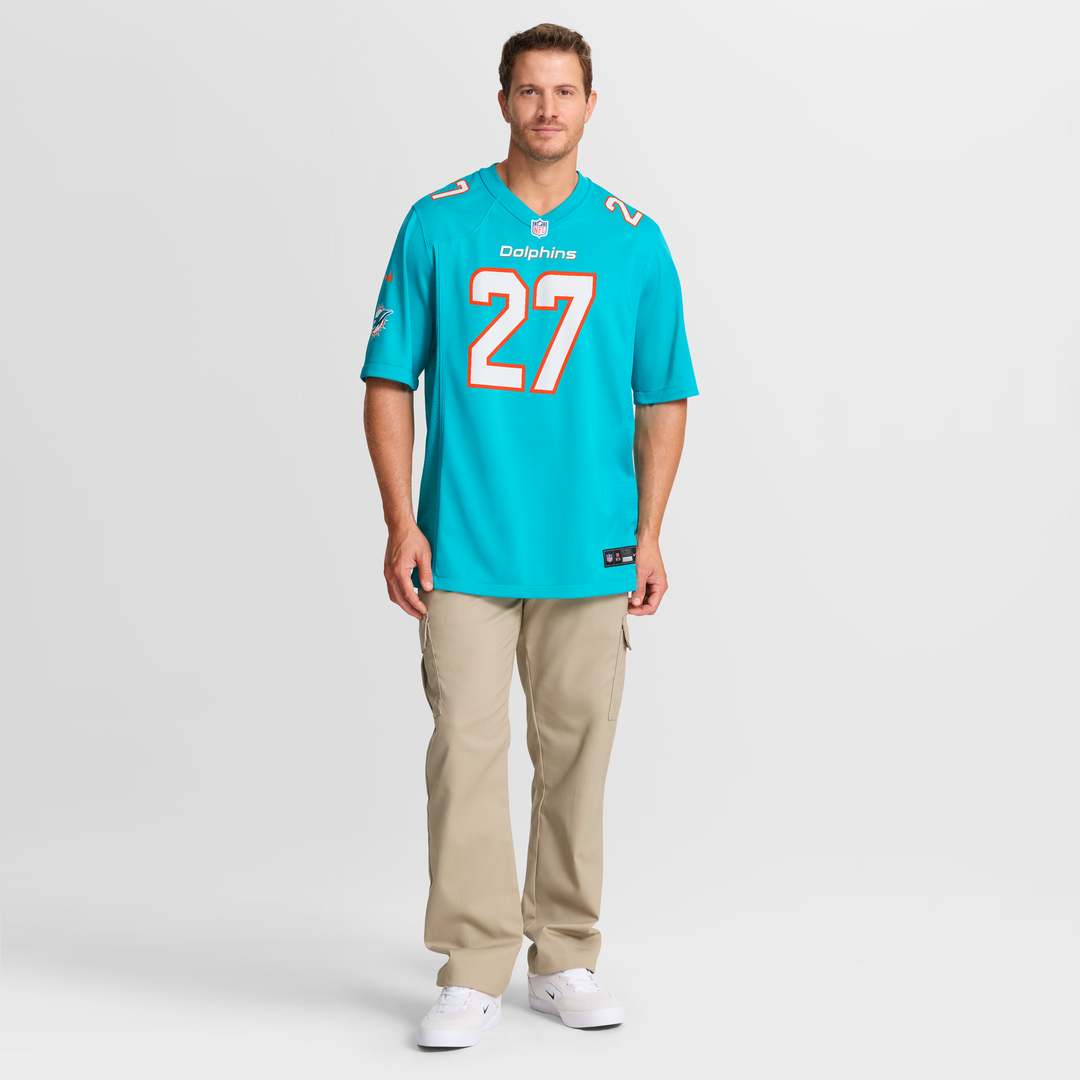 Ethan Bonner Miami Dolphins Game Jersey - Aqua