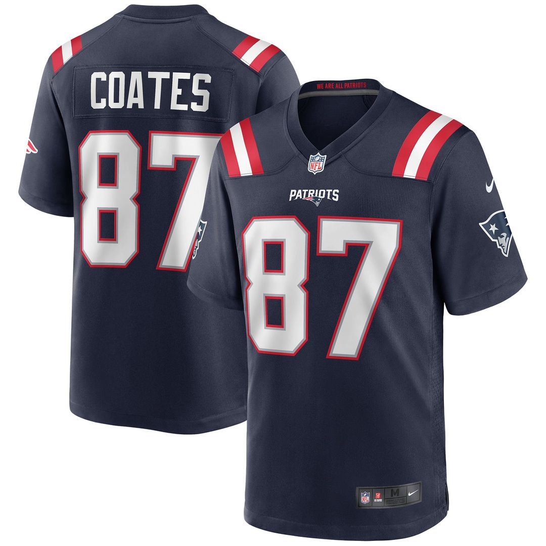 Ben Coates New England Patriots Game Jersey - Navy