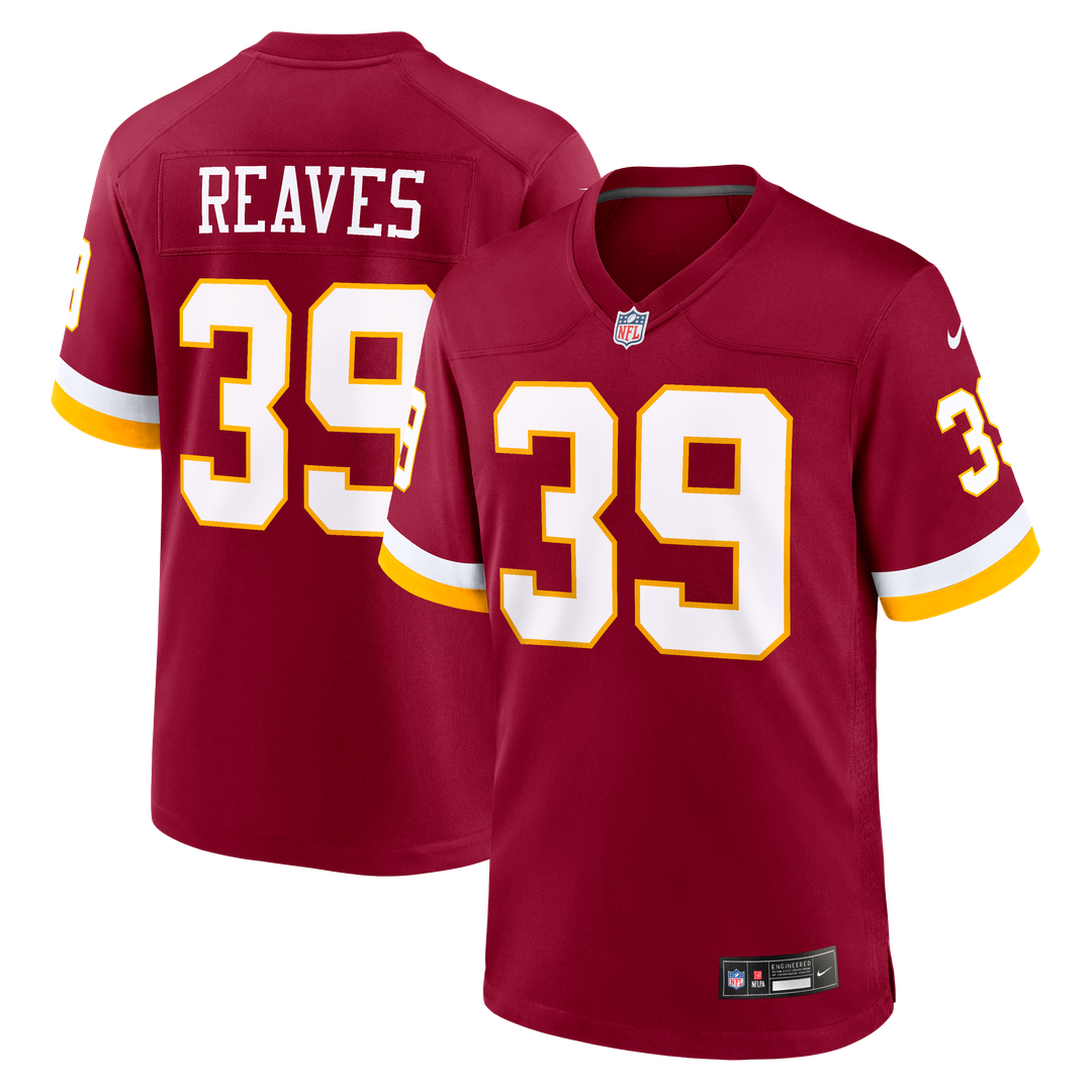 Jeremy Reaves Washington Commanders Game Jersey - Burgundy