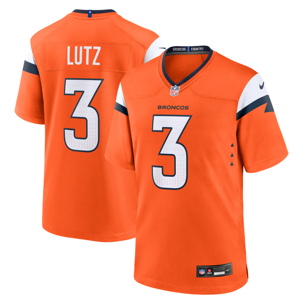 Wil Lutz Denver Broncos Game Jersey - Orange