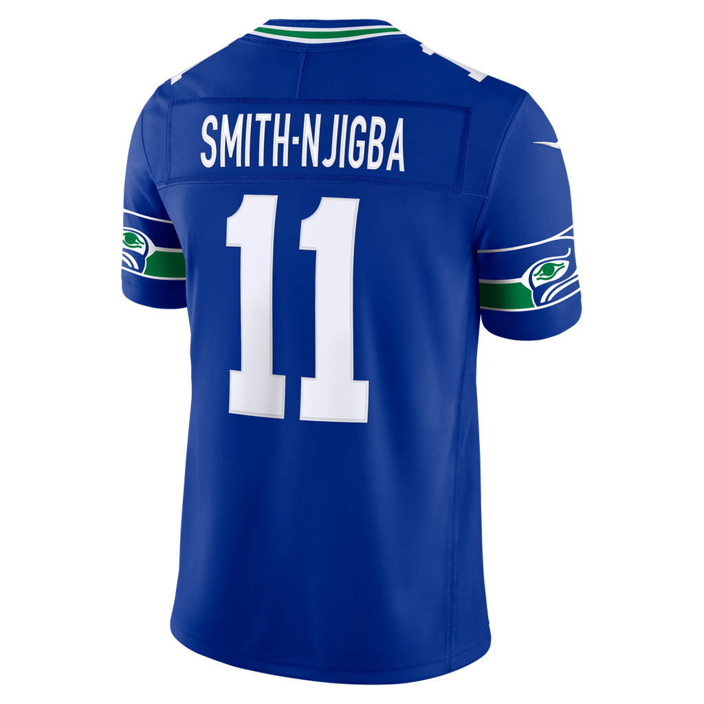 Jaxon Smith-Njigba Seattle Seahawks Alternate Vapor F.U.S.E. Stitched Limited Jersey - Royal Blue