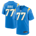 Travis Burke Los Angeles Chargers Game Jersey - Powder Blue