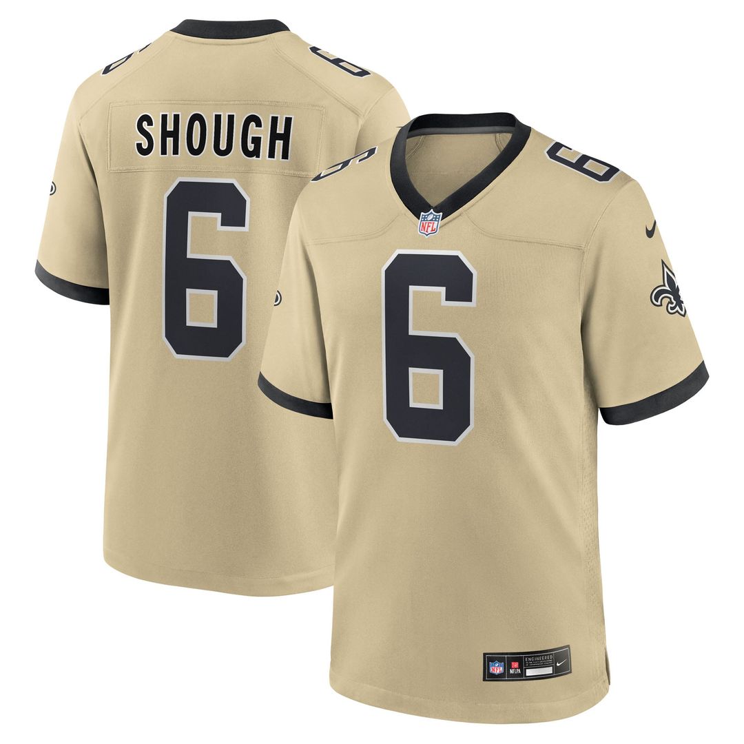 Tyler Shough New Orleans Saints Alternate Game Jersey - Gold
