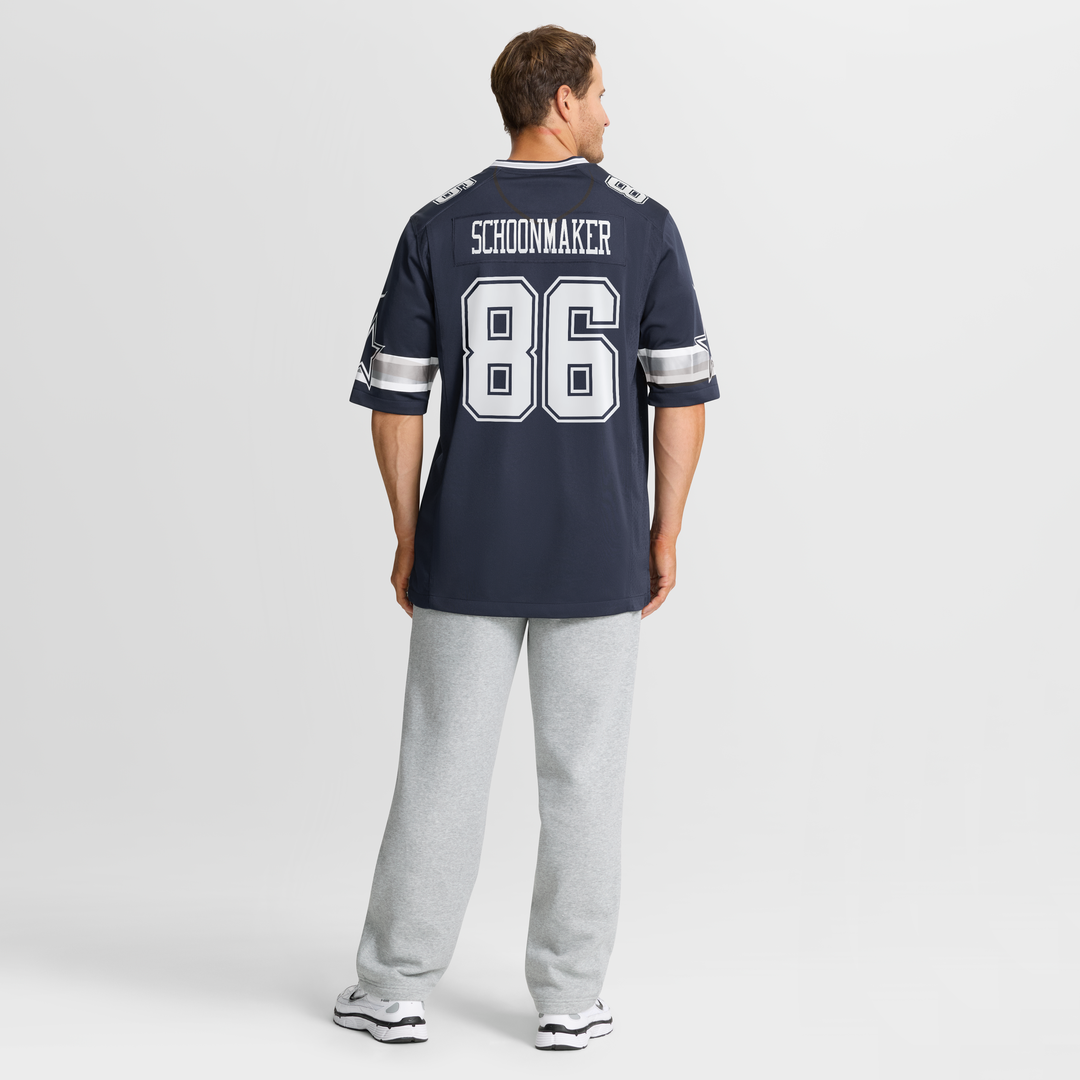 Luke Schoonmaker Dallas Cowboys Game Jersey - Navy