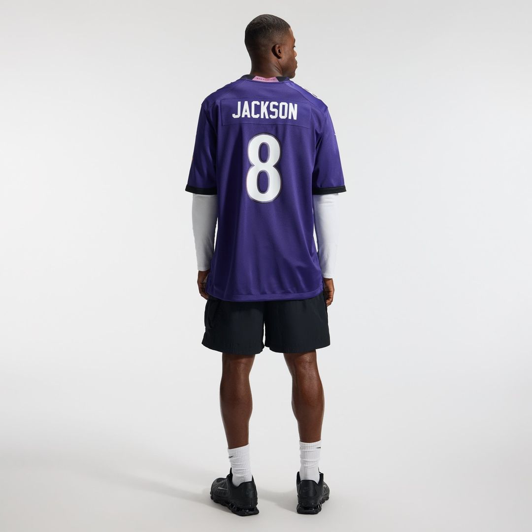 Lamar Jackson Baltimore Ravens Game Jersey - Purple