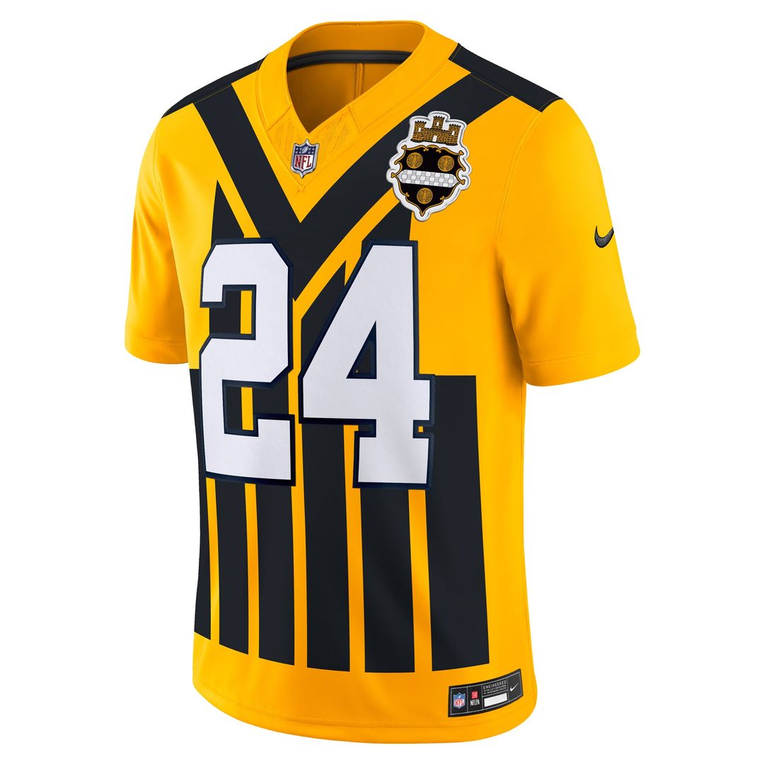 Joey Porter Jr. Pittsburgh Steelers Alternate 1933 Throwback Vapor F.U.S.E. Limited Jersey - Gold