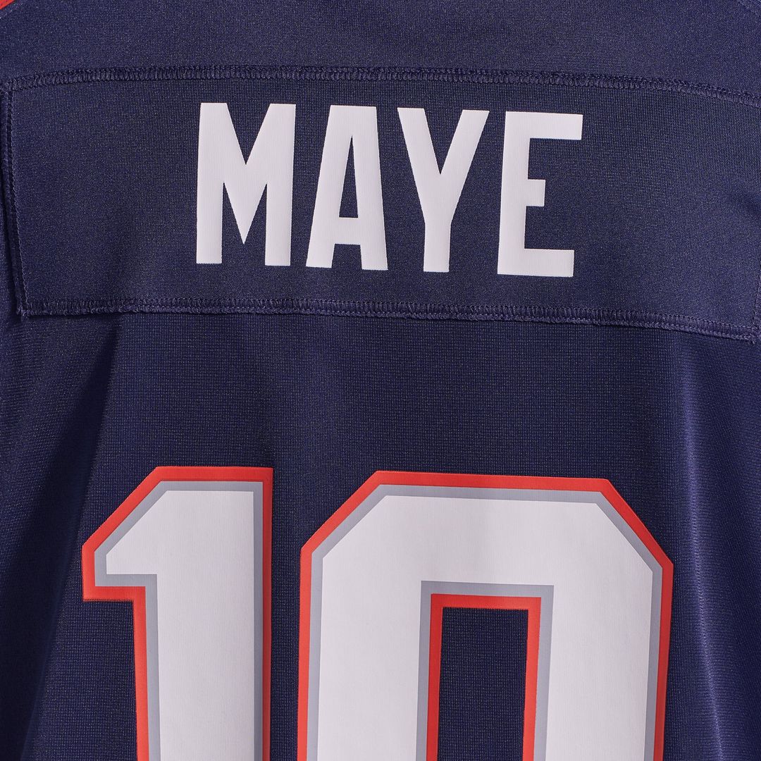 Drake Maye New England Patriots Game Jersey - White