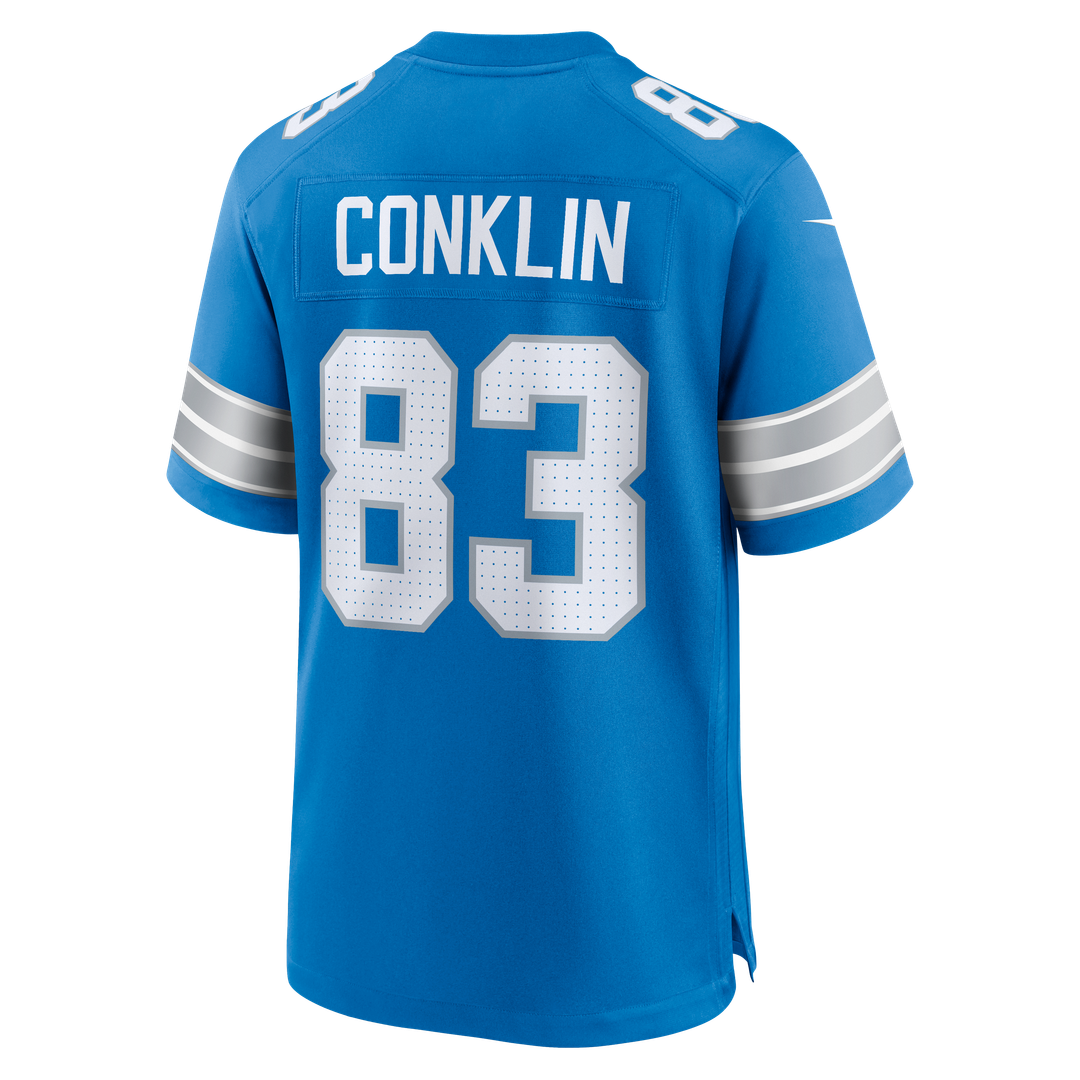 Tyler Conklin Detroit Lions Game Jersey - Blue