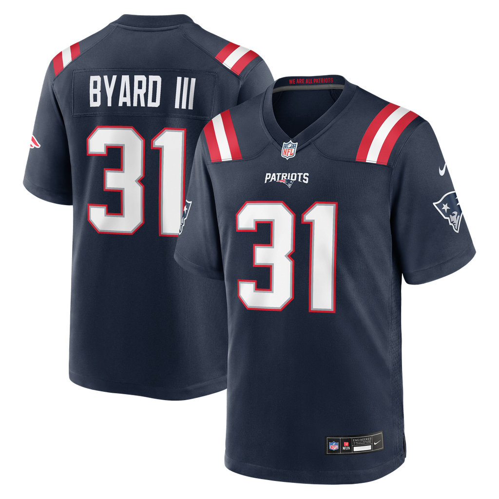 Kevin Byard III New England Patriots Game Jersey - Navy