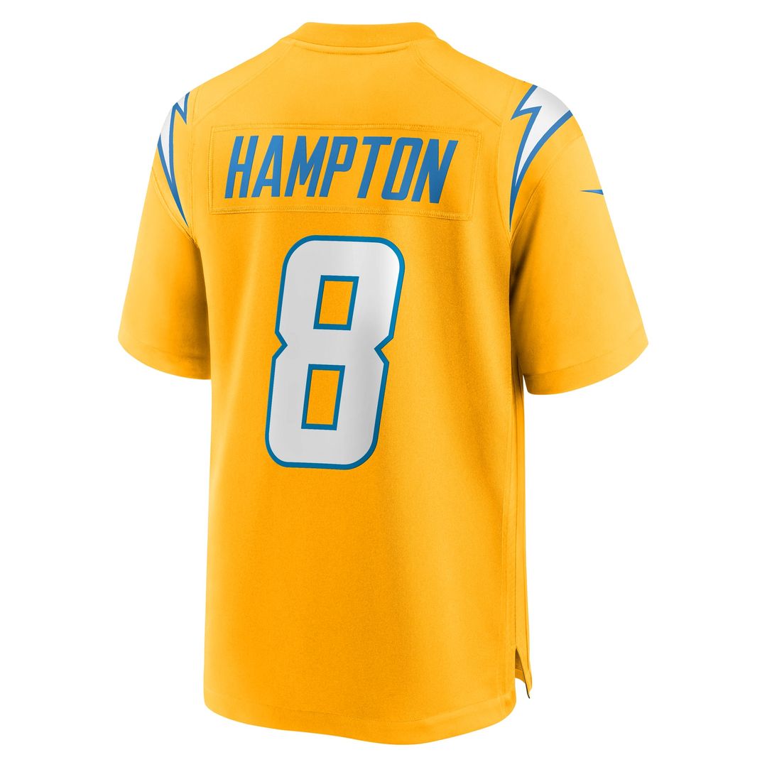 Omarion Hampton Los Angeles Chargers Alternate Charger Power Game Jersey - Gold