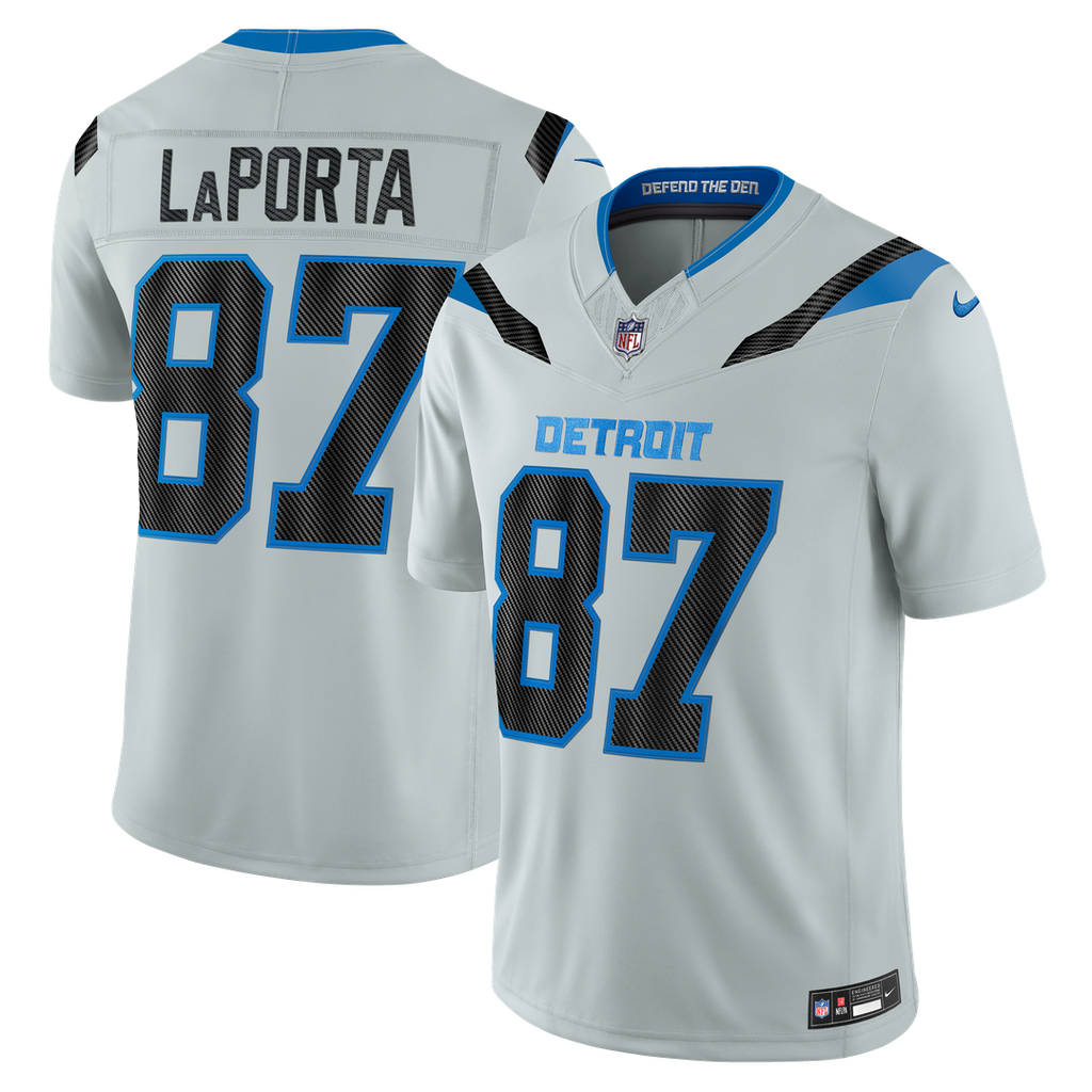 Sam LaPorta Detroit Lions 2026 Rivalries Collection Stitched Limited Jersey - Silver