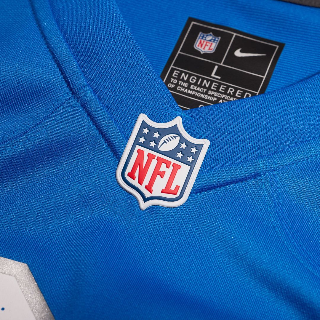 Mekhi Wingo Detroit Lions Game Jersey - Blue