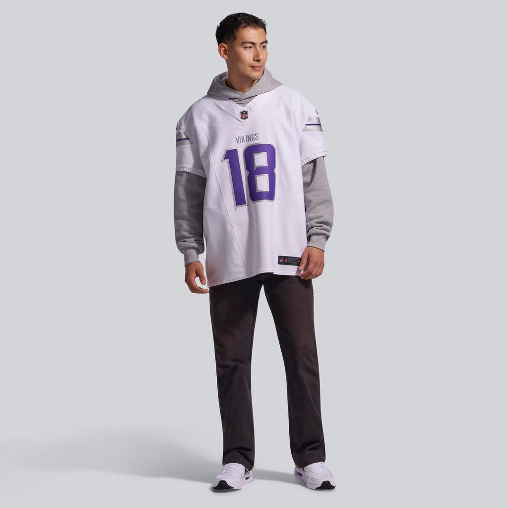 Justin Jefferson Minnesota Vikings Alternate Vapor F.U.S.E. Elite Jersey - White