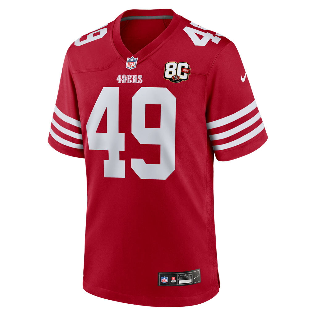 The Faithful San Francisco 49ers 80th Anniversary Game Jersey - White