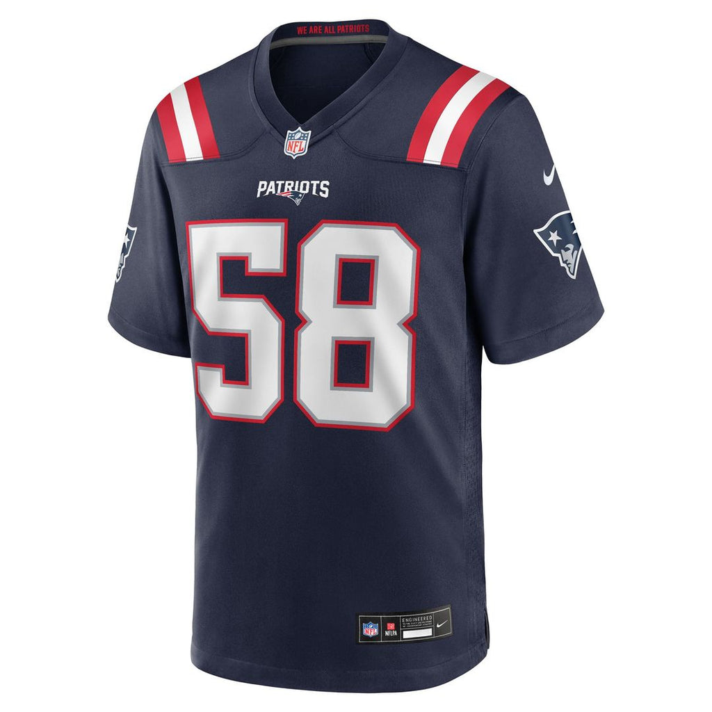 Jared Wilson New England Patriots Game Jersey - Navy